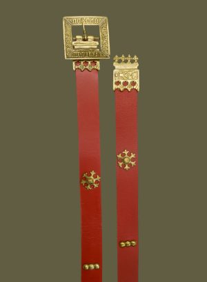 Square Buckle Decorated Belt