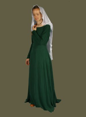 14th c. Linen Backlaced Gown