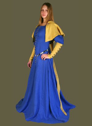 14th-15th c. Womens Linen 'Lancelot du Lac' Cotehardie Wardrobe