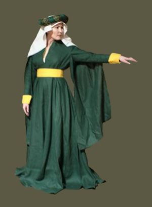 15th C. Split-Sleeve Houppelande