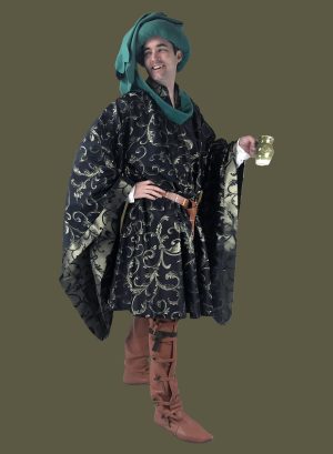 CLEARANCE 15th c. Men's Brocade Houppelande