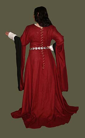 linenpendantsleevegownburgundy_back