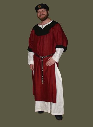 Men’s 12th c. Linen Supertunic Full Wardrobe