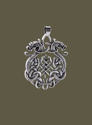Twin Dragon Pendant