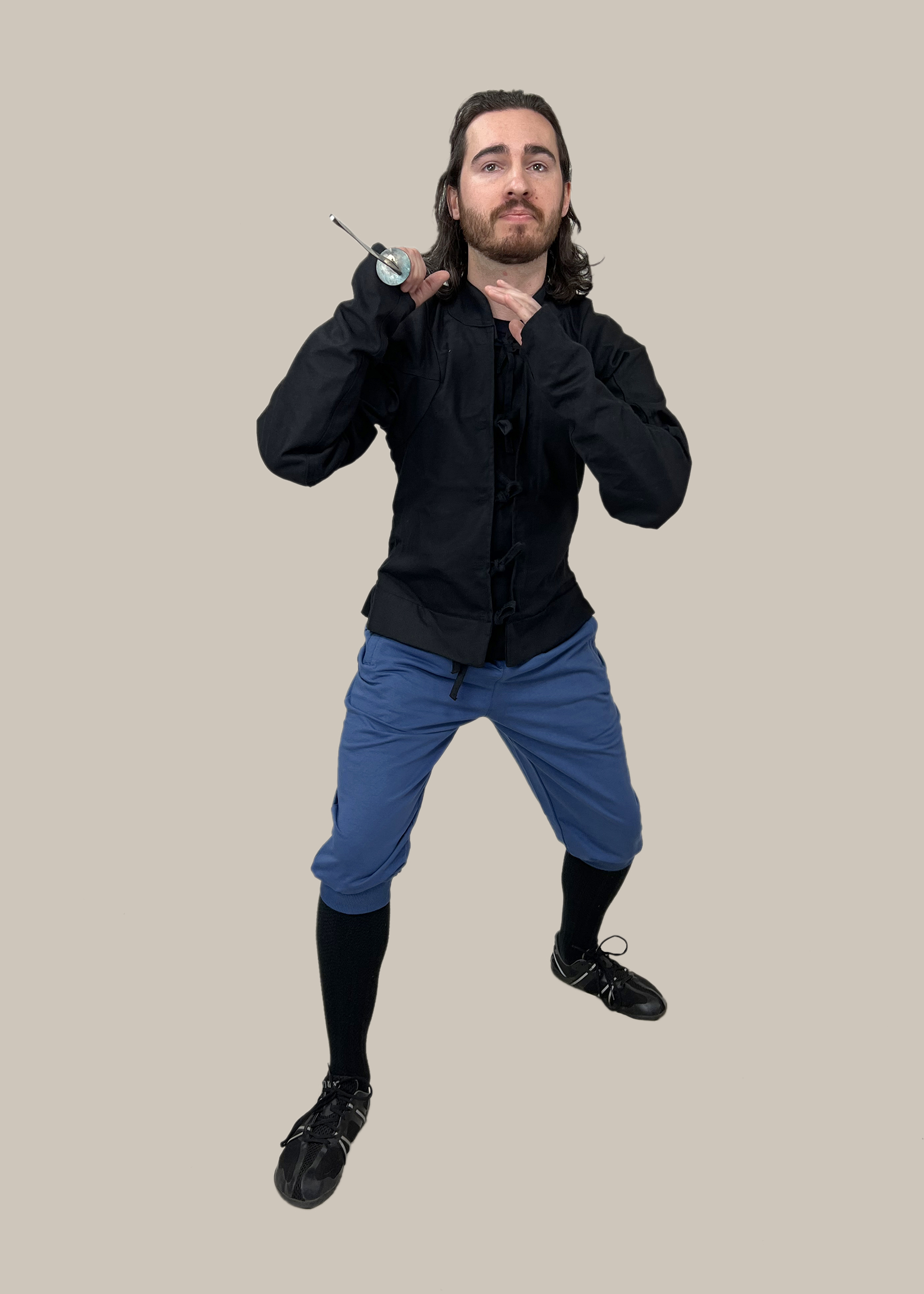 RenWrestJacket_black_KnickSweats_blue_fnt1