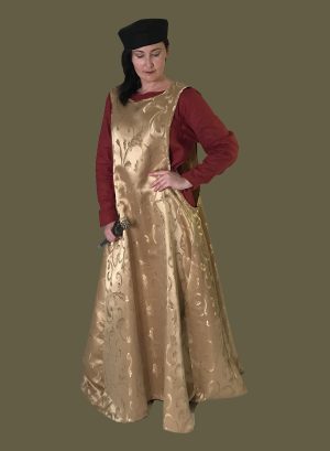 Women's Medieval Brocade Surcoat